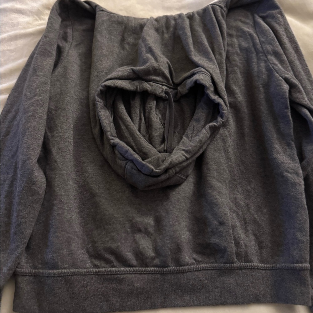 Women’s charcoal grey cowl neck Nike hoodie size Medium - Picture 5 of 6
